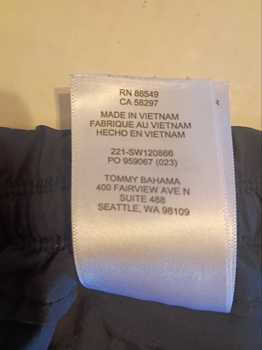 Tommy Bahama Island Zone Black Jogger Pants Sz XS - Picture 5 of 8